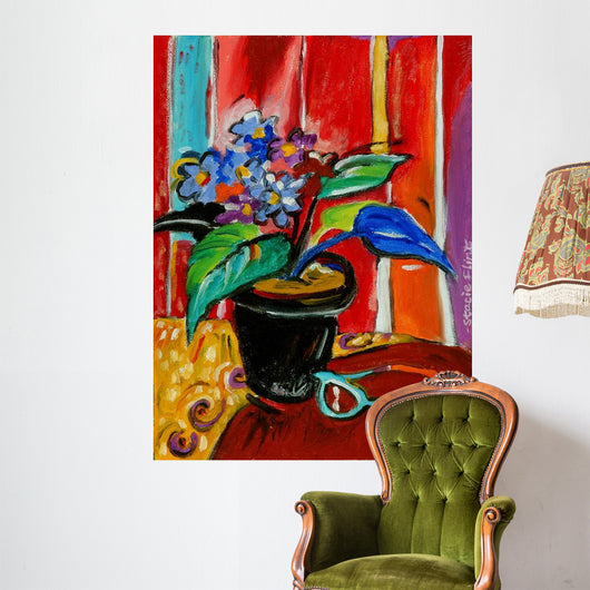 African Violets Wall Decal