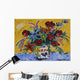 Chinese Porcelain with Bouquet Wall Decal