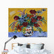 Chinese Porcelain with Bouquet Wall Decal