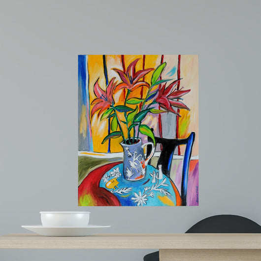 Lilies Table Wall Decal