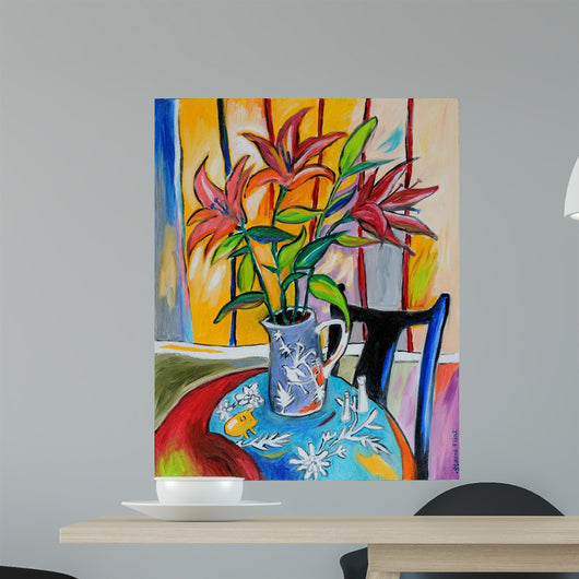Lilies Table Wall Decal