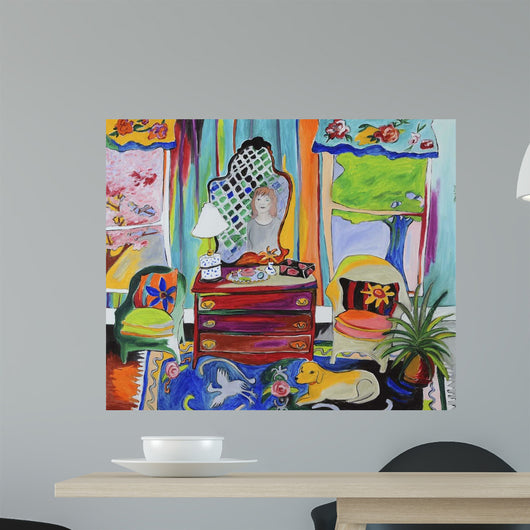 Trees and Reflection Wall Decal