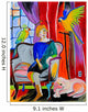 Woman With Parrots And A Dog Wall Mural