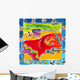 Beach Blanket Pail Flip Wall Decal