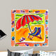 Beach Chair Umbrella Flip Wall Decal