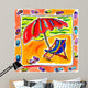Beach Chair Umbrella Flip Wall Decal