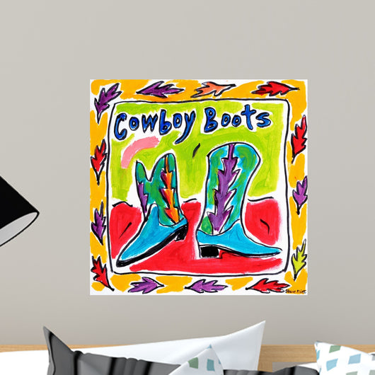 Cowboy Boots Wall Decal