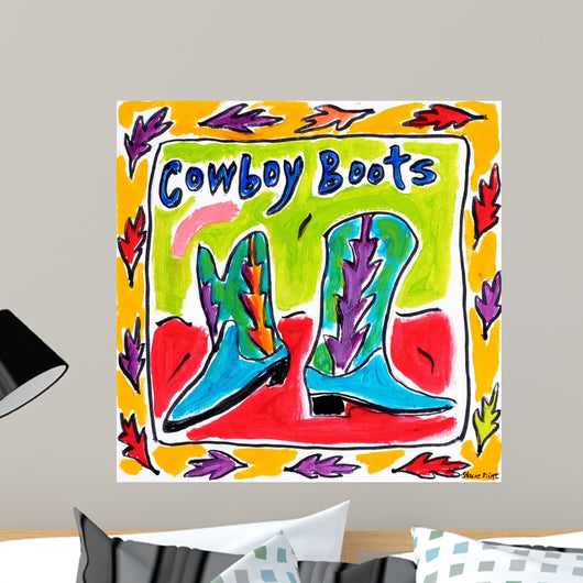Cowboy Boots Wall Decal