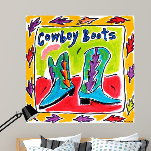 Cowboy Boots Wall Decal