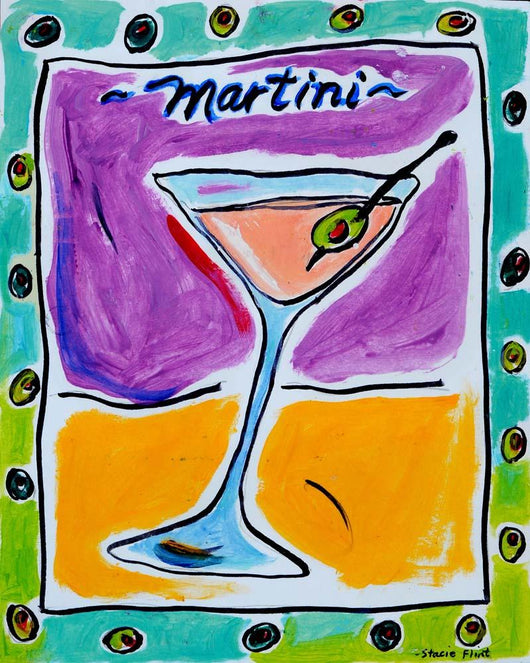 Martini Wall Decal