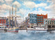 Detroit Water Front 1896 Wall Decal