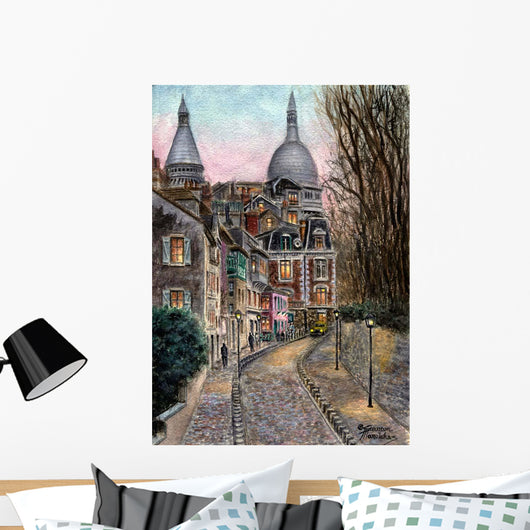 Montmartre Rue L' Abreuvoir Wall Decal
