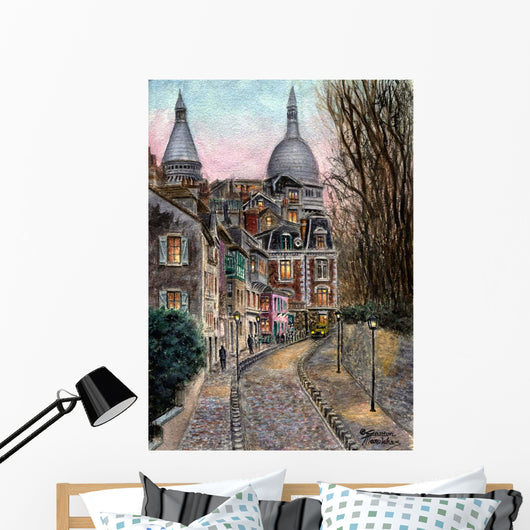 Montmartre Rue L' Abreuvoir Wall Decal