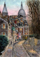 Montmartre Rue L' Abreuvoir Wall Decal