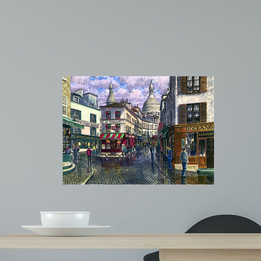 Montmartre Break Storm Wall Decal