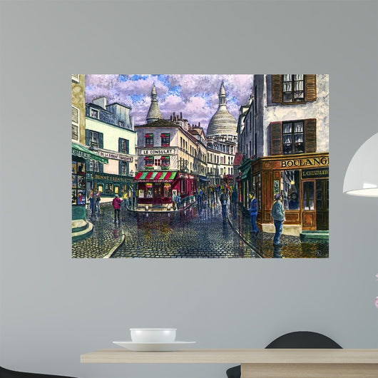 Montmartre Break Storm Wall Decal