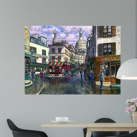 Montmartre Break Storm Wall Decal