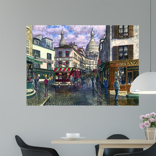 Montmartre Break Storm Wall Decal