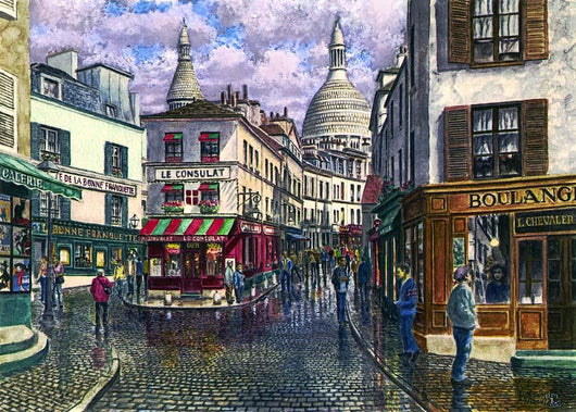 Montmartre Break Storm Wall Decal