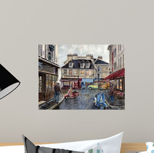 Place Du Tertre from Wall Decal