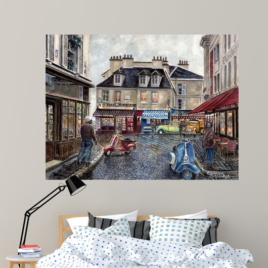 Place Du Tertre from Wall Decal
