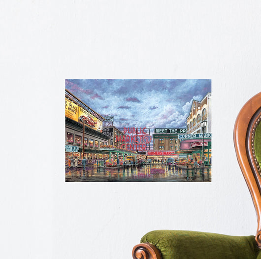 Pike Place Market Wall Decal Design 2