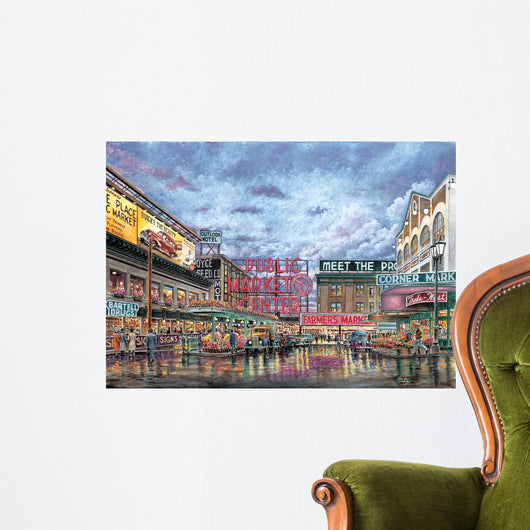 Pike Place Market Wall Decal Design 2