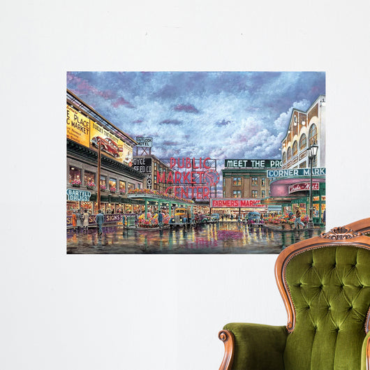 Pike Place Market Wall Decal Design 2
