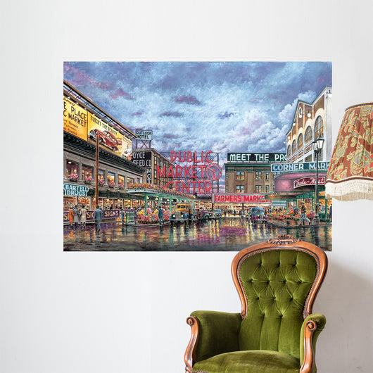 Pike Place Market Wall Decal Design 2