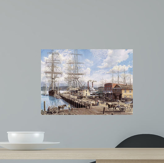 Vallejo St Wharf Wall Decal Design 2