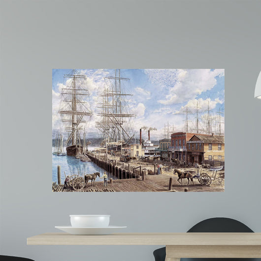 Vallejo St Wharf Wall Decal Design 2