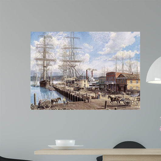 Vallejo St Wharf Wall Decal Design 2