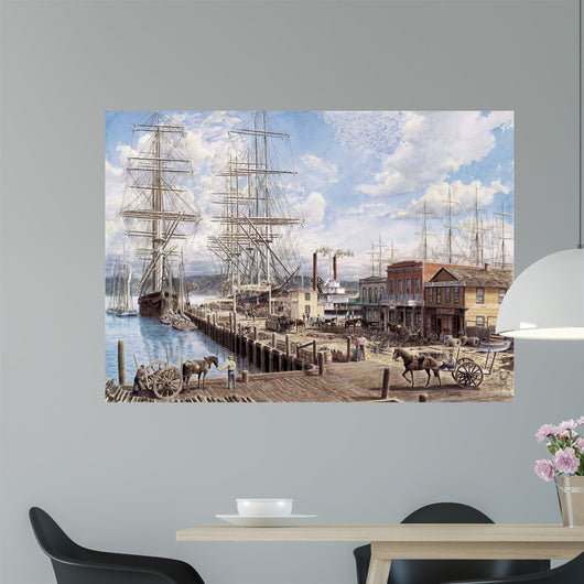 Vallejo St Wharf Wall Decal Design 2