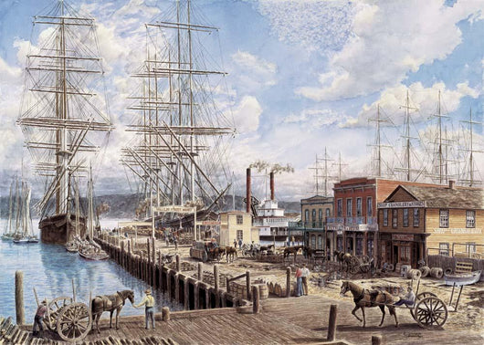 Vallejo St Wharf Wall Decal Design 2