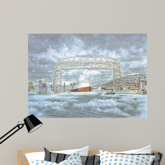 Edmund Fitz Leaving Dock Wall Decal