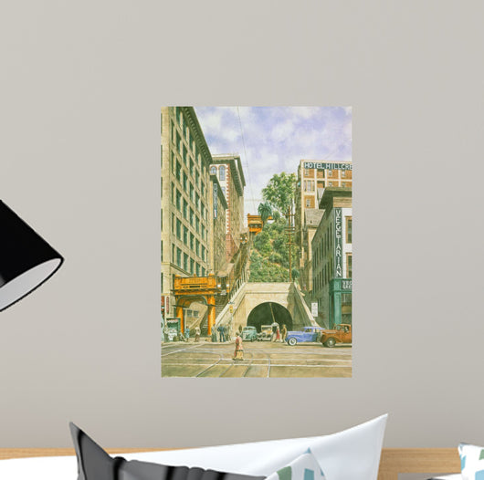 Angeles Flight Ca 1942 Wall Decal