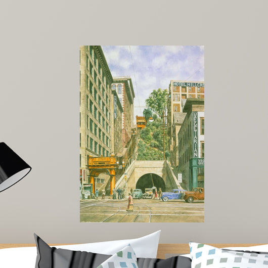 Angeles Flight Ca 1942 Wall Decal