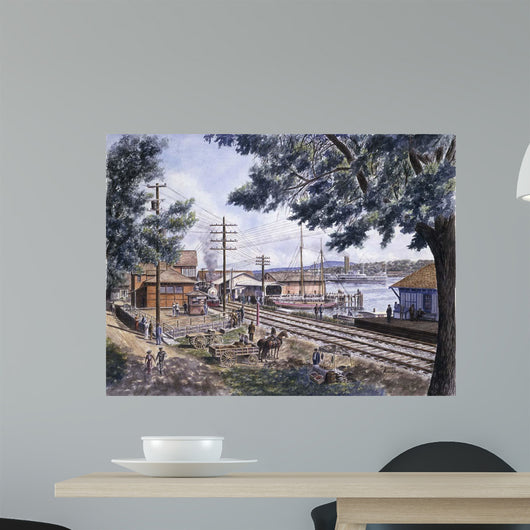 Steam along Hudson Wall Decal