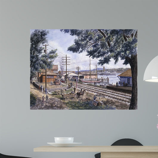 Steam along Hudson Wall Decal