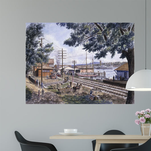 Steam along Hudson Wall Decal