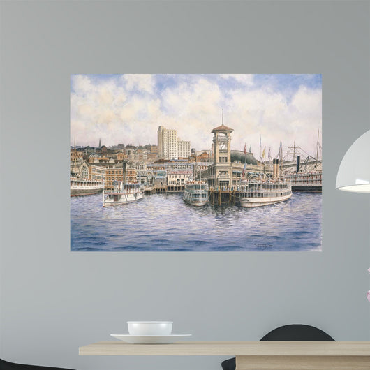 Coleman Docks Ca 1911 Wall Decal