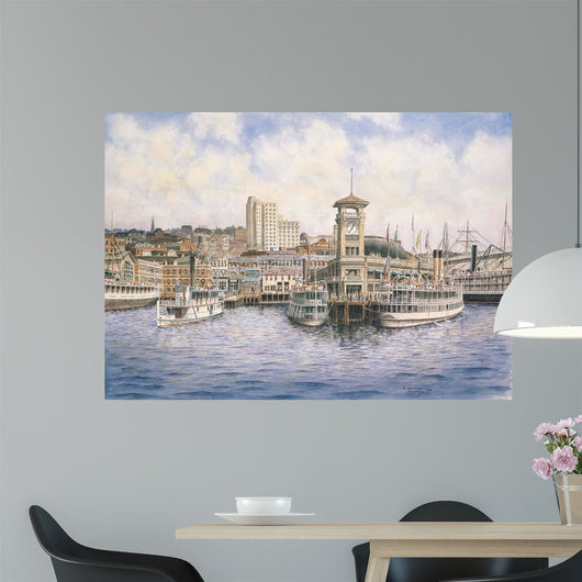 Coleman Docks Ca 1911 Wall Decal