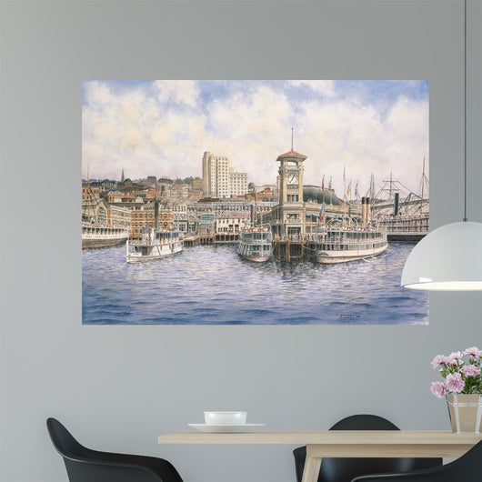 Coleman Docks Ca 1911 Wall Decal