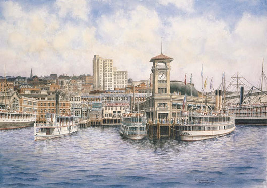 Coleman Docks Ca 1911 Wall Decal