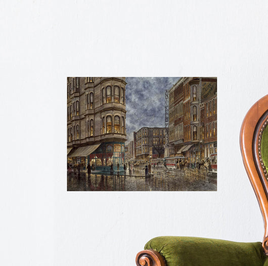 Dinner Hour San Francisco Wall Decal