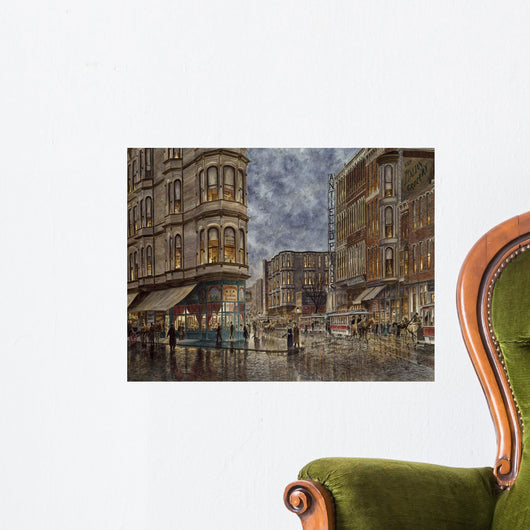 Dinner Hour San Francisco Wall Decal
