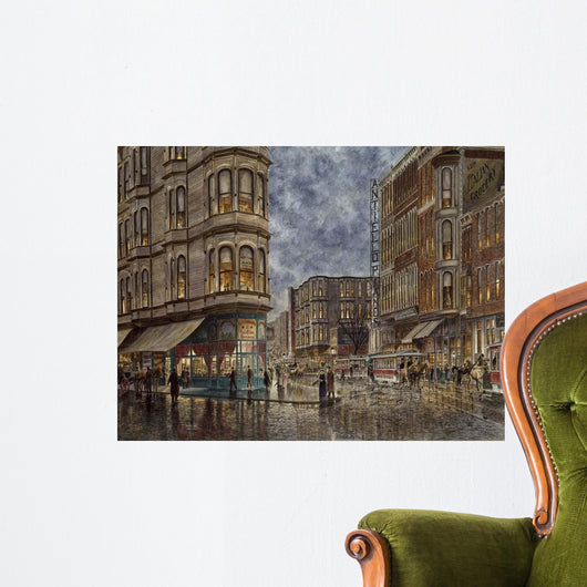 Dinner Hour San Francisco Wall Decal
