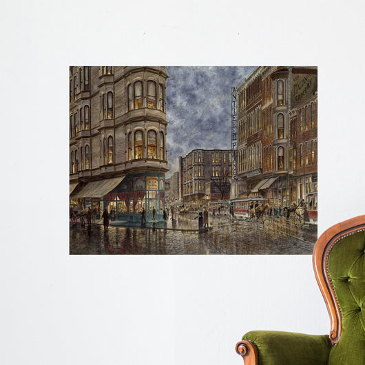 Dinner Hour San Francisco Wall Decal