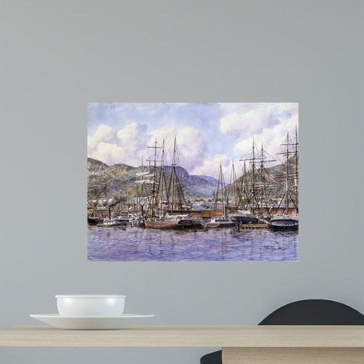 Honolulu Harbor Ca 1898 Wall Decal