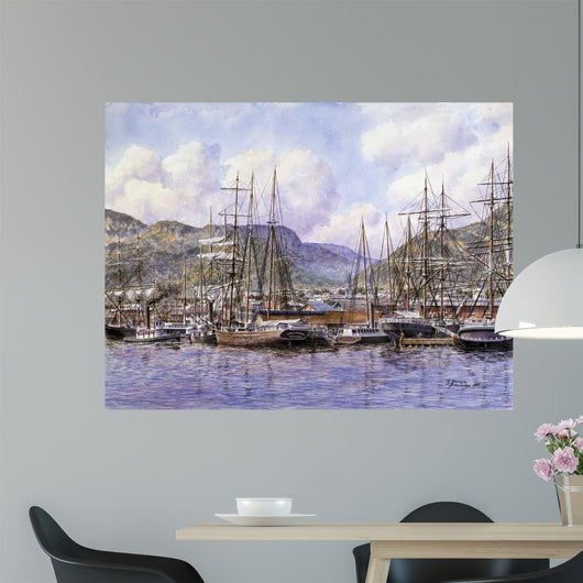 Honolulu Harbor Ca 1898 Wall Decal